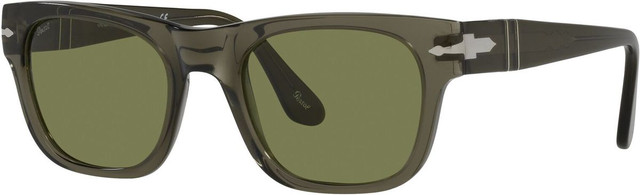 Persol PO3269S - Opal Smoke/Light Green Glass Lenses 52 Eye Size