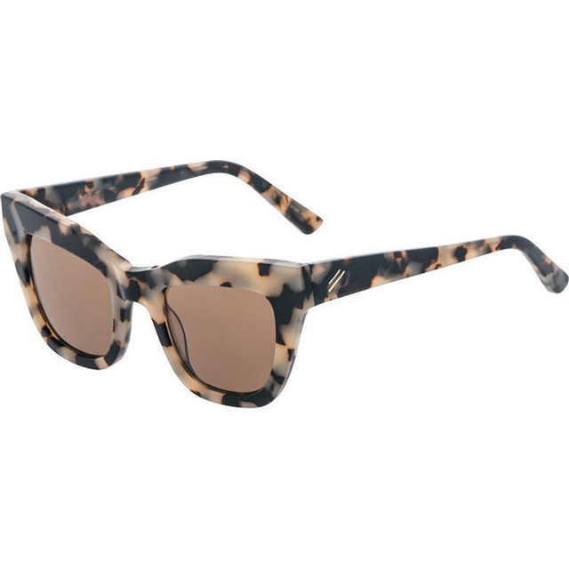 Bask Eyewear Dusk - Beige Tort/Brown Polarised Lenses