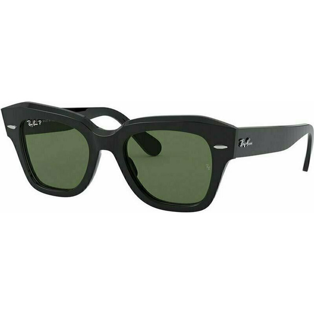 State Street RB2186 - Black/Green Polarised Glass Lenses 49 Eye Size