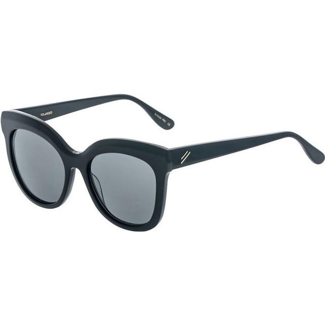 Bask Eyewear Luna - Shiny Black/Grey Polarised Lenses