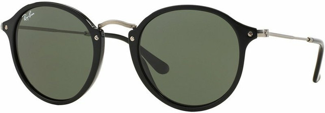 Round RB2447 - Black/Green Glass Lenses 49 Eye Size