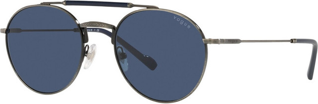 VO4240S - Silver Antique/Dark Blue Lenses