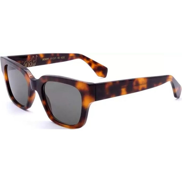 L.G.R Desert - Spotted Havana/Bottle Green Glass Lenses