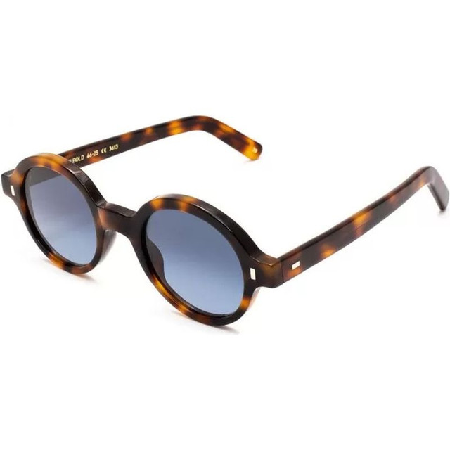 Reunion Bold - Spotted Havana/Blue HD Gradient Glass Lenses