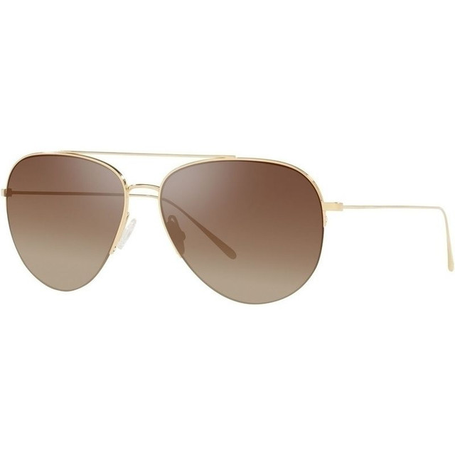 Cleamons OV1303ST - Gold/Dark Brown Gradient Mirror Lenses