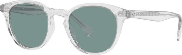 Desmon Sun V5454SU - Crystal/Teal Polarised Glass Lenses 50 Eye Size