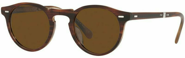 Oliver Peoples Gregory Peck 1962 OV5456SU - Amaretto and Striped Honey/True Brown Polarised Glass Lenses