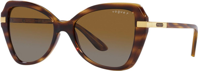 Vogue Eyewear VO5479S - Striped Dark Havana/Brown Gradient Polarised Lenses