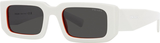 Prada PR06YS - Talc and Orange/Dark Grey Lenses