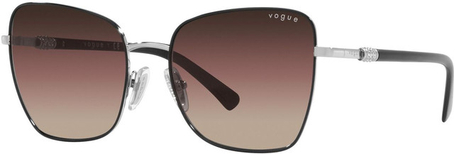 Vogue Eyewear VO4277SB - Top Black on Silver/Brown Purple Gradient Lenses