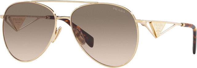 Prada PR73ZS - Pale Gold/Light Brown and Grey Gradient Lenses 61 Eye Size