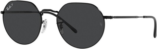 Ray-Ban Jack RB3565 - Black/Grey Polarised Glass Lenses 55 Eye Size