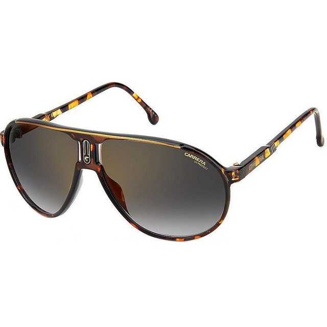 Carrera Champion65 - Brown Havana/Grey and Gold Gradient Lenses