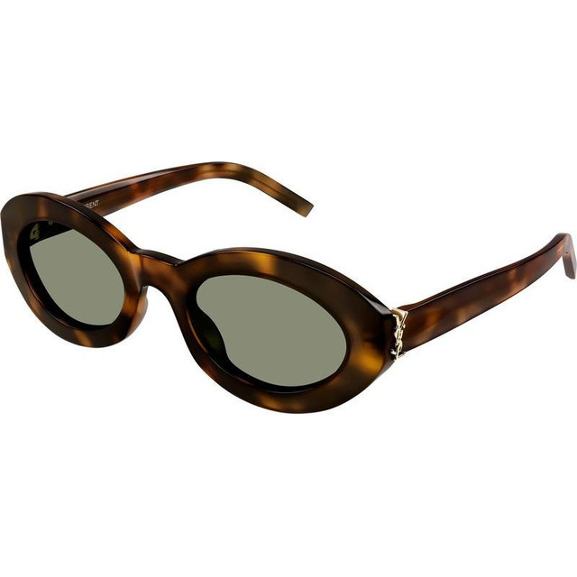 Saint Laurent SLM136 - Havana/Green Lenses