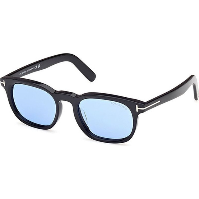 FT1122-D - Shiny Black/Blue Lenses