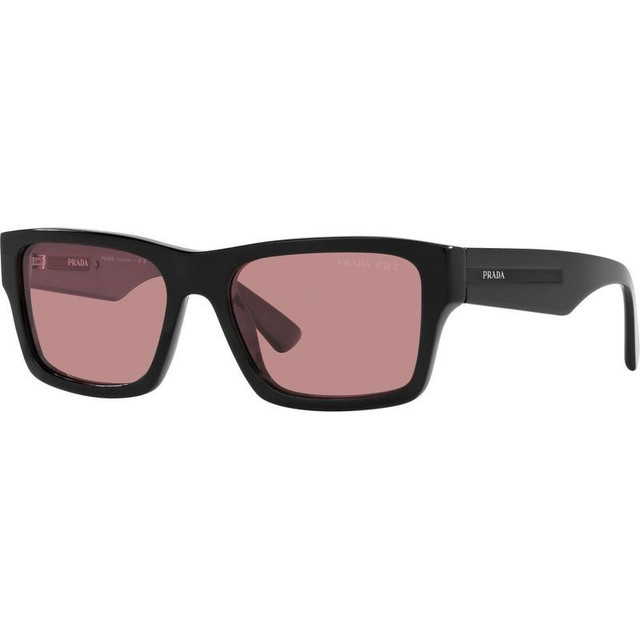 PR25ZS - Black/Fuchsia Polarised Glass Lenses 53 Eye Size