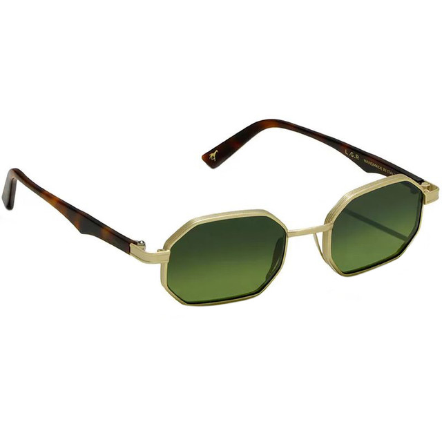 Axum - Matte Gold and Spotted Havana/G15 Gradient Glass Lenses