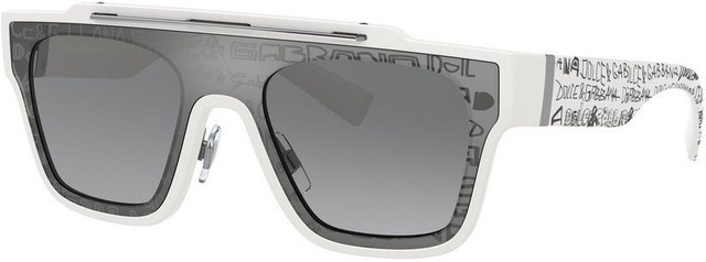DG6125 - White/Light Grey Silver Gradient Mirror Lenses
