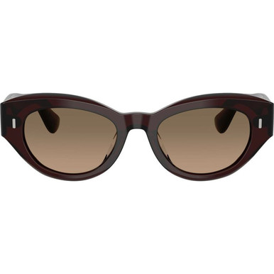 Oliver Peoples Lerrue OV5615SU - Dark Sienna/Sandstone Gradient Polarised Glass Lenses