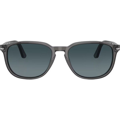 Persol PO3019S - Transparent Grey/Blue Gradient Polarised Glass Lenses 52 Eye Size