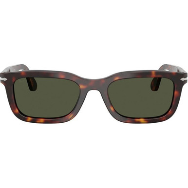 Persol PO3396S - Dark Havana/Green Glass Lenses