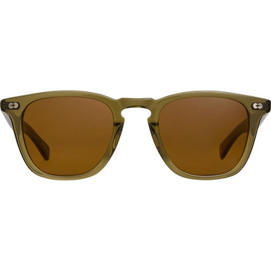 Garrett Leight Brooks X - Willow/Pure Coffee Glass Lenses