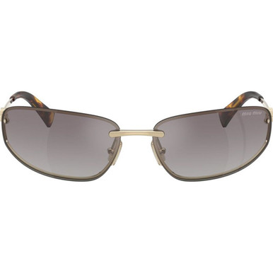 Miu Miu MUA50S - Pale Gold/Blue Gradient Silver Mirror Lenses