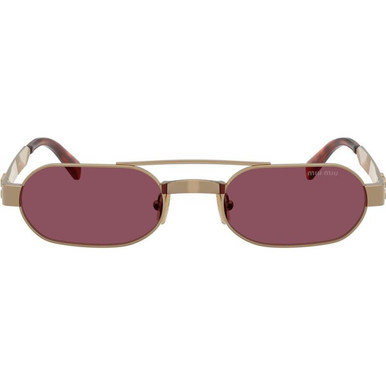 Miu Miu MUB52S - Brass/Dark Violet Lenses