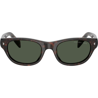Prada PRC08S - Havana/Green Polarised Lenses