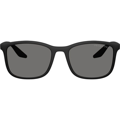 Prada Linea Rossa PSA08S - Rubbered Black/Dark Grey Polarised Lenses