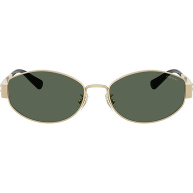 Coach HC7192D - Shiny Light Gold/Dark Green Lenses