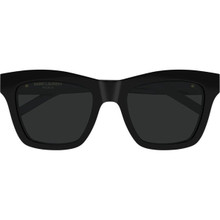 Shop the Saint Laurent SL 557 SHADE Sunglasses Black/Black