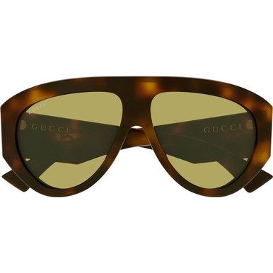 GUCCI GG2128S, Havana/Green Lenses