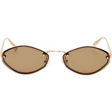 Jacquemus Bellini - Light Gold/Brown Lenses