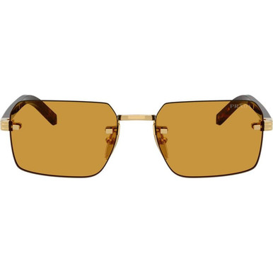 Prada PRD55S - Gold/Dark Honey Lenses