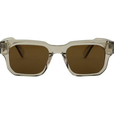 Bask Eyewear Eli XL - Crystal Stone/Brown Polarised Lenses