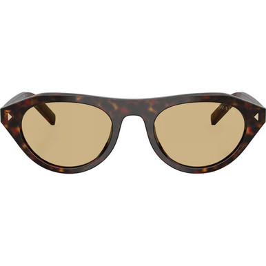 Prada PRB15SF - Root Tortoise/Light Brown Glass Lenses