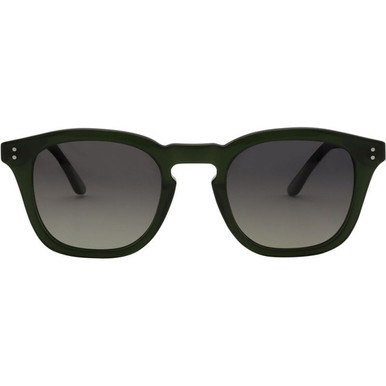 Bask Eyewear Dune XL - Crystal Green/Grey Gradient Polarised Lenses