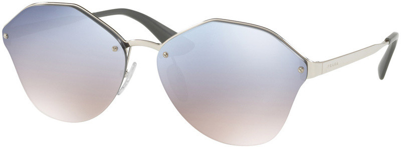 Prada Shades Blue/Silver mirror Prada Blue Mirror Silver Navigator Men main image 4