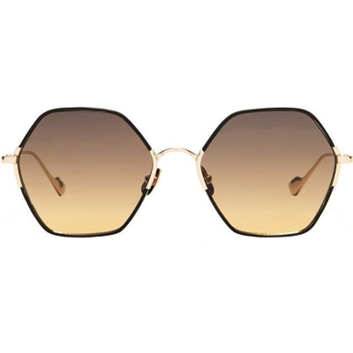 Sunday Somewhere Yanni - Black and Gold/Brown Gradient Lenses