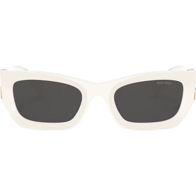 Miu Miu 09WS - White/Dark Grey Lenses