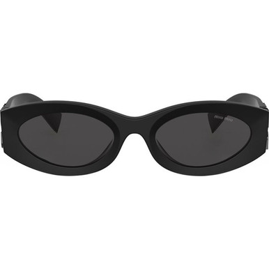 Miu Miu 11WS - Matte Black/Dark Grey Lenses
