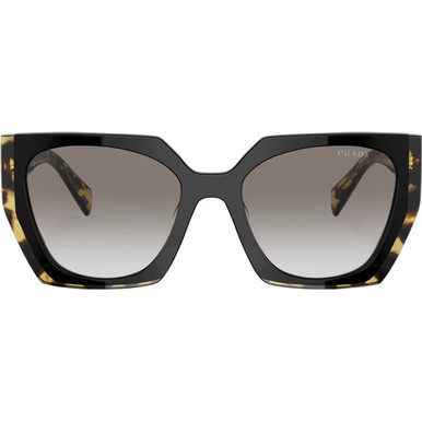 Prada PR15WS - Black and Medium Tortoise/Grey Gradient Lenses