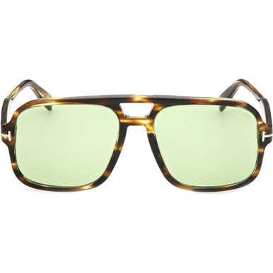 Tom Ford FT0884 - Dark Havana/Green Lenses