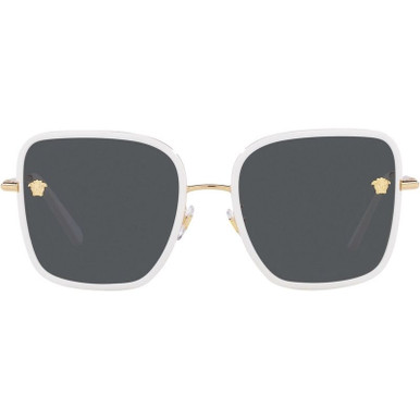 Versace VE2247D - White/Dark Grey Lenses