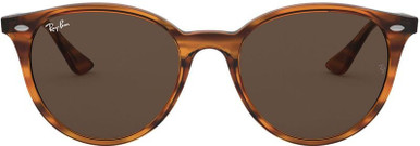 RB4305 - Striped Red Havana/Dark Brown Lenses