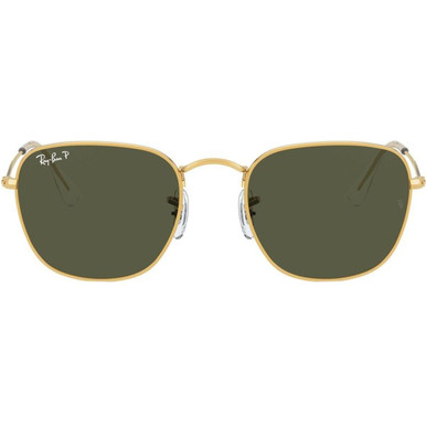 Ray-Ban Frank RB3857, Legend Gold/G15 Green Polarised Glass Lenses 48 Eye Size