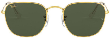 Ray-Ban Frank RB3857 - Legend Gold/G15 Green Glass Lenses 51 Eye Size