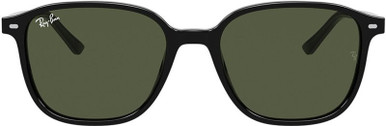 Leonard RB2193 - Black/Green Glass Lenses 53 Eye Size