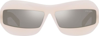 Opal Nude/Light Grey Silver Mirror Lenses
